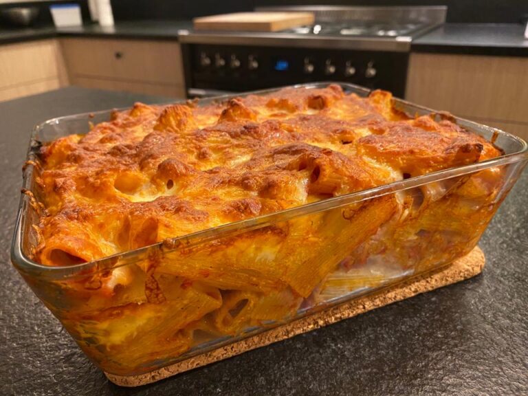 gegratineerde rigatoni met gehaktballetjes 9