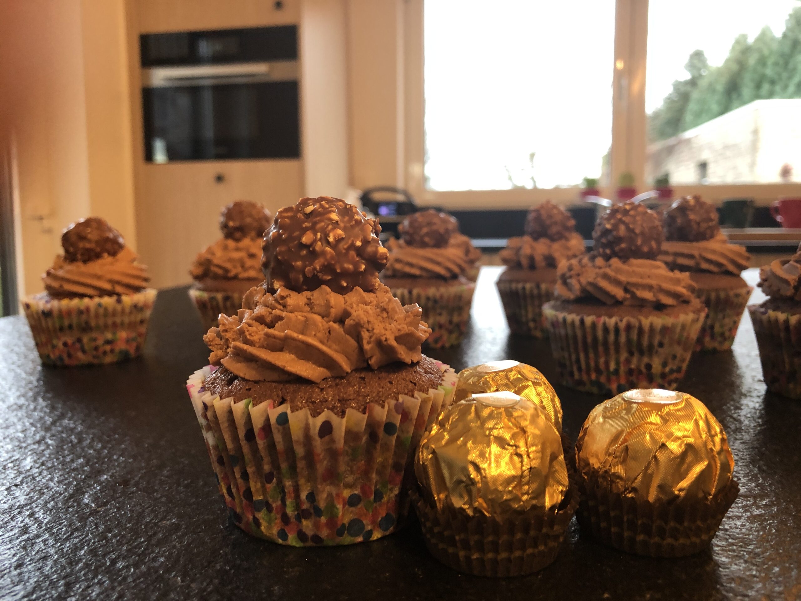 ferrero rocher cupcakes scaled