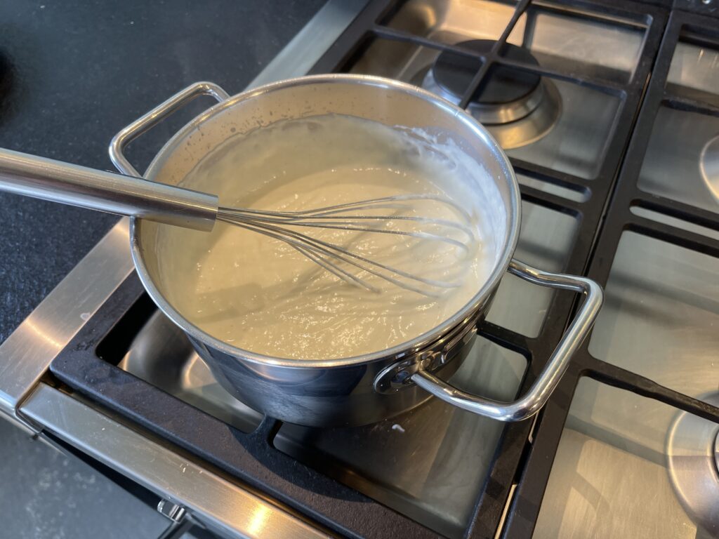 pasta met 2 sausen in stoomoven