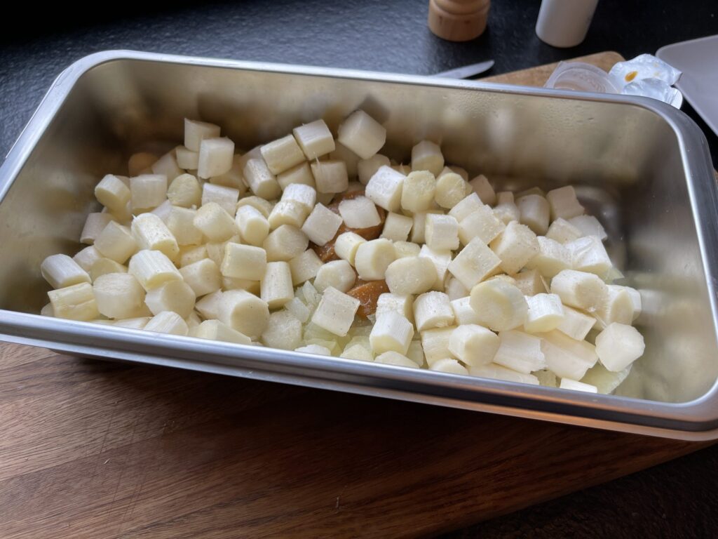 aspergesoep in stoomoven