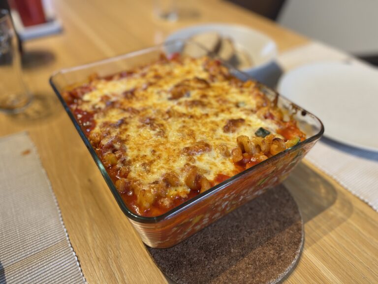 pasta cavatappi in stoomoven